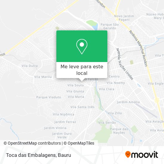 Toca das Embalagens mapa