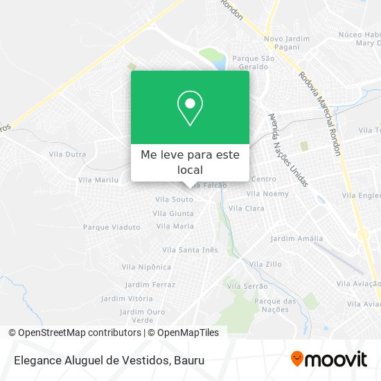 Elegance Aluguel de Vestidos mapa
