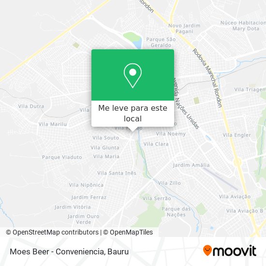 Moes Beer - Conveniencia mapa