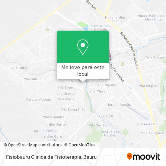 Fisiobauru Clinica de Fisioterapia mapa