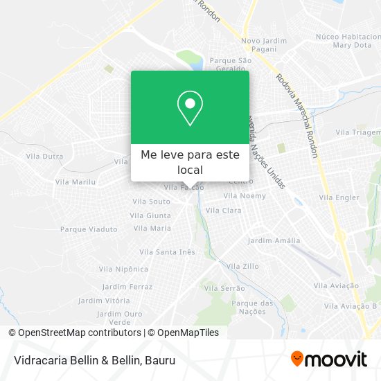 Vidracaria Bellin & Bellin mapa