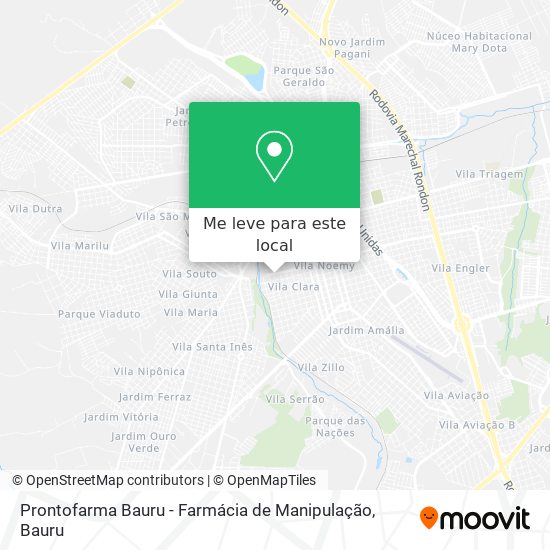 Prontofarma Bauru - Farmácia de Manipulação mapa