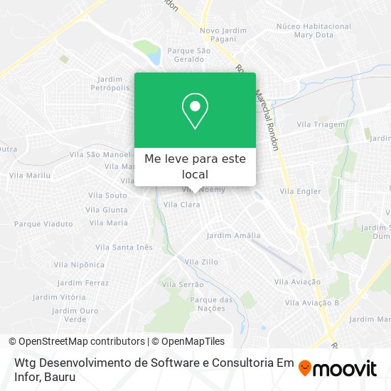 Wtg Desenvolvimento de Software e Consultoria Em Infor mapa