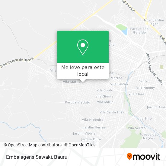 Embalagens Sawaki mapa
