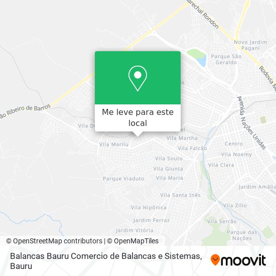 Balancas Bauru Comercio de Balancas e Sistemas mapa