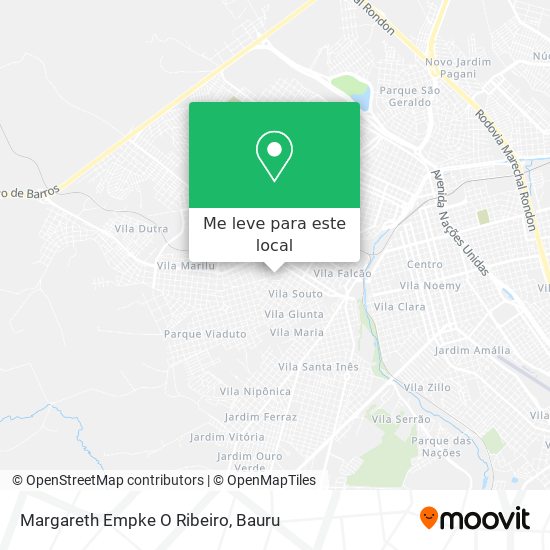 Margareth Empke O Ribeiro mapa
