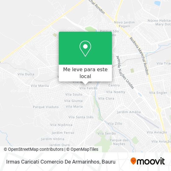 Irmas Caricati Comercio De Armarinhos mapa
