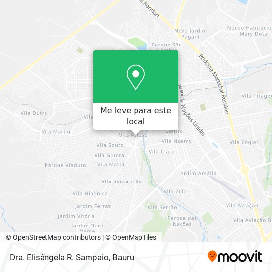 Dra. Elisângela R. Sampaio mapa