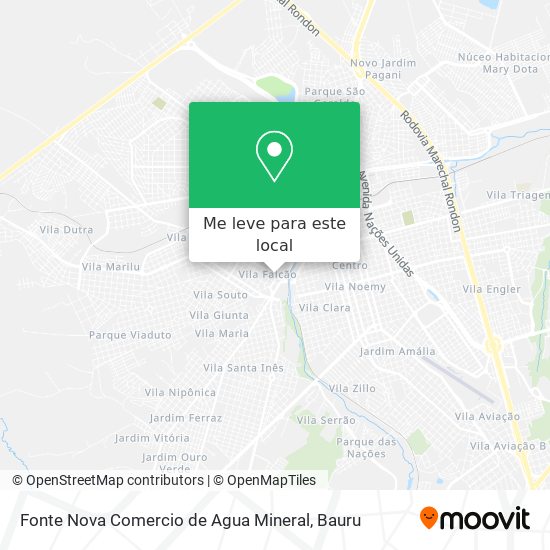 Fonte Nova Comercio de Agua Mineral mapa