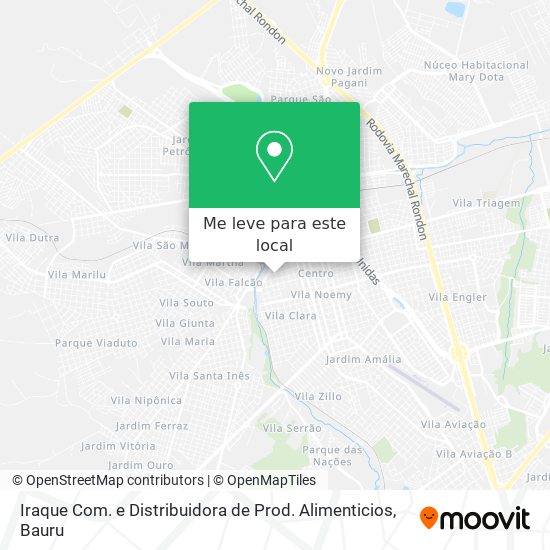 Iraque Com. e Distribuidora de Prod. Alimenticios mapa