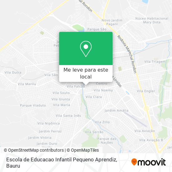 Escola de Educacao Infantil Pequeno Aprendiz mapa
