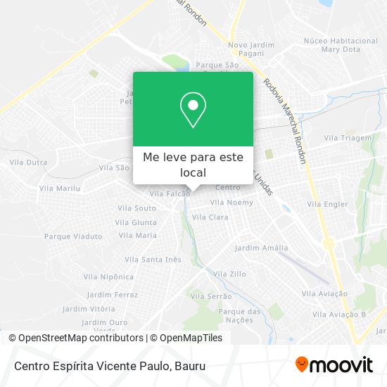 Centro Espírita Vicente Paulo mapa