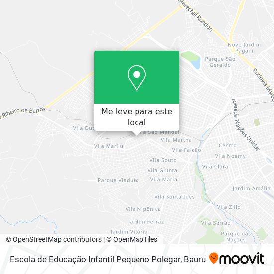 Escola de Educação Infantil Pequeno Polegar mapa