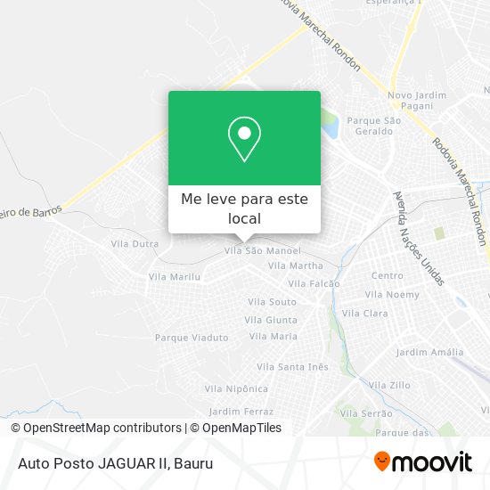 Auto Posto JAGUAR II mapa