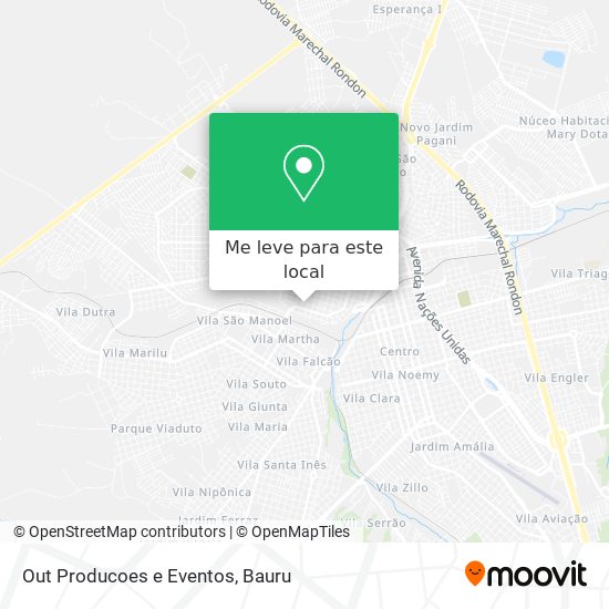 Out Producoes e Eventos mapa