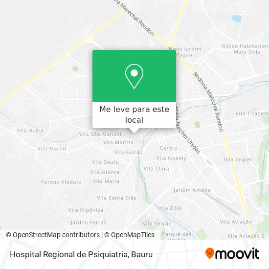 Hospital Regional de Psiquiatria mapa