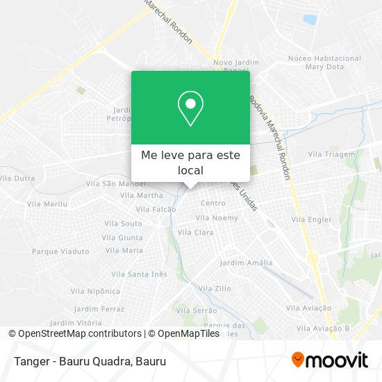 Tanger - Bauru Quadra mapa