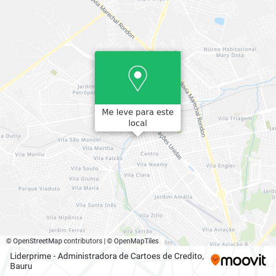Liderprime - Administradora de Cartoes de Credito mapa