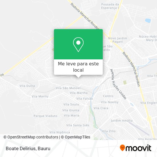 Boate Delirius mapa
