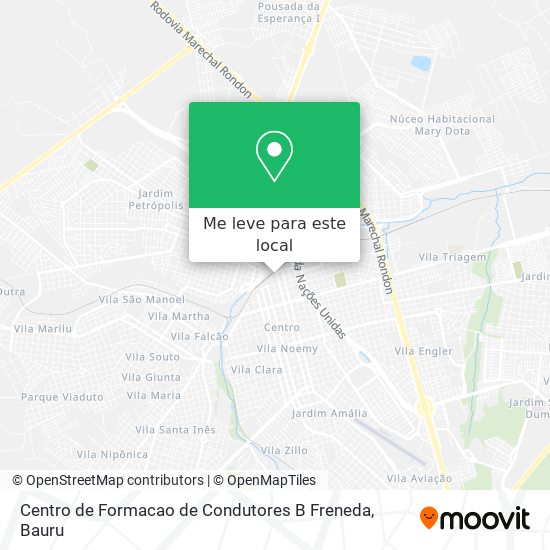Centro de Formacao de Condutores B Freneda mapa