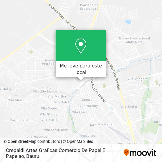 Crepaldi Artes Graficas Comercio De Papel E Papelao mapa