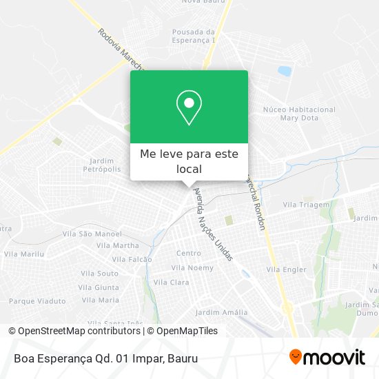 Boa Esperança Qd. 01 Impar mapa