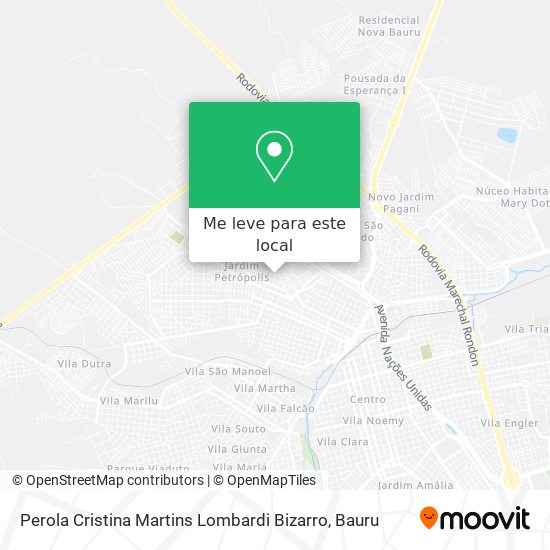 Perola Cristina Martins Lombardi Bizarro mapa
