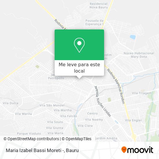 Maria Izabel Bassi Moreti - mapa