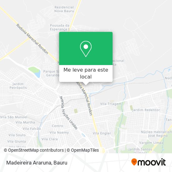 Madeireira Araruna mapa
