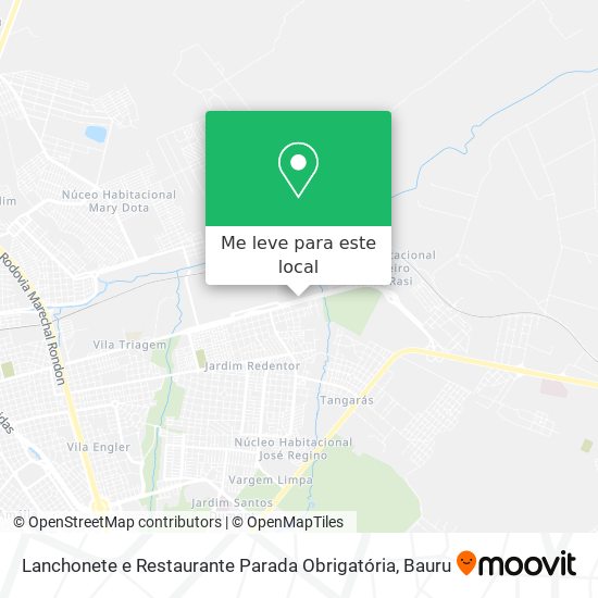 Lanchonete e Restaurante Parada Obrigatória mapa