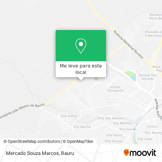 Mercado Souza Marcos mapa