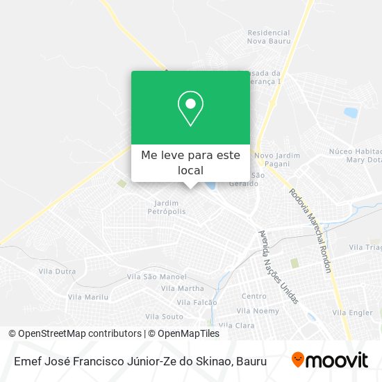 Emef José Francisco Júnior-Ze do Skinao mapa