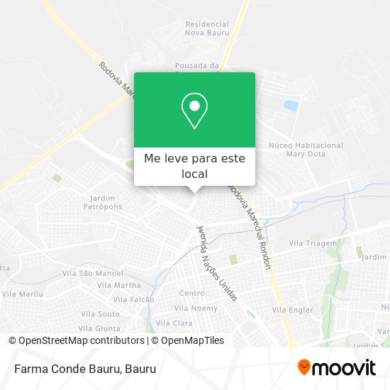 Farma Conde Bauru mapa