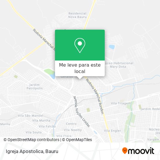 Igreja Apostolica mapa