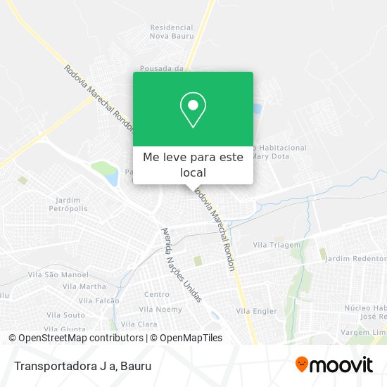 Transportadora J a mapa