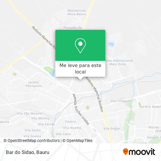 Bar do Sidao mapa