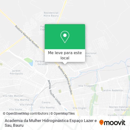 Academia da Mulher Hidroginástica Espaço Lazer e Sau mapa