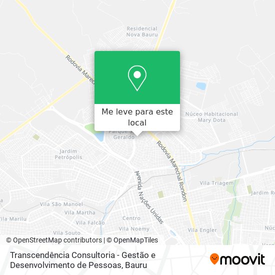 Transcendência Consultoria - Gestão e Desenvolvimento de Pessoas mapa