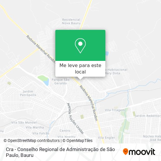 Cra - Conselho Regional de Administração de São Paulo mapa