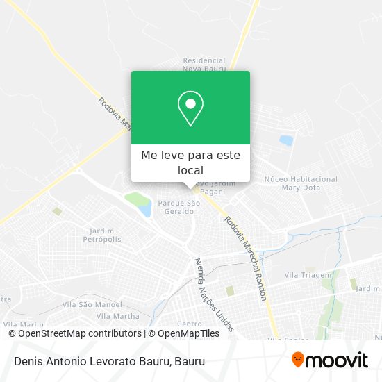 Denis Antonio Levorato Bauru mapa