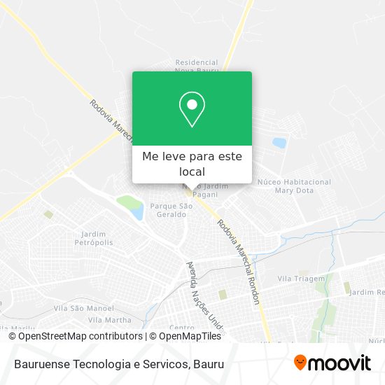 Bauruense Tecnologia e Servicos mapa