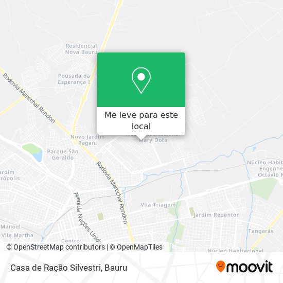 Casa de Ração Silvestri mapa