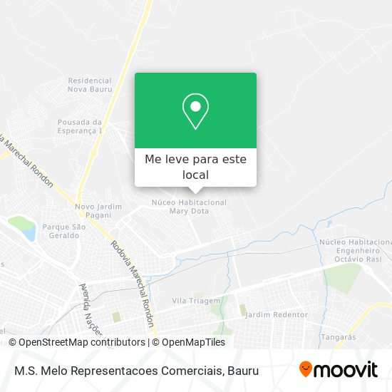 M.S. Melo Representacoes Comerciais mapa