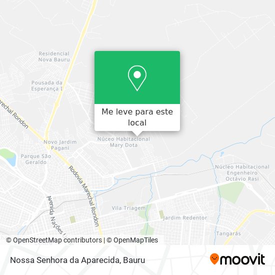 Nossa Senhora da Aparecida mapa