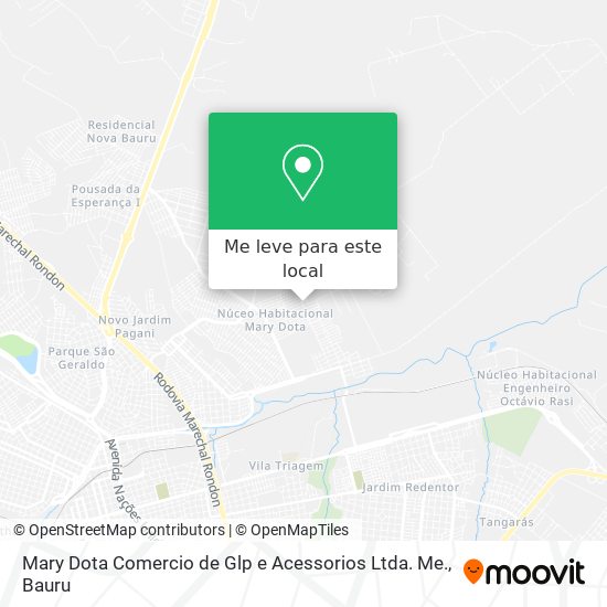 Mary Dota Comercio de Glp e Acessorios Ltda. Me. mapa