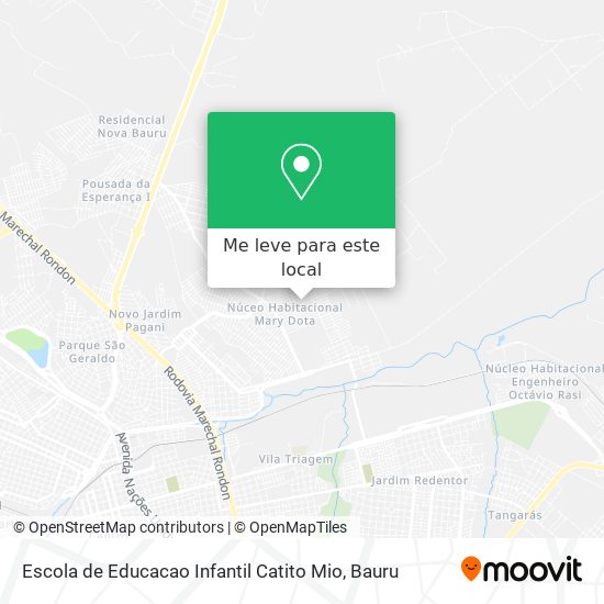 Escola de Educacao Infantil Catito Mio mapa