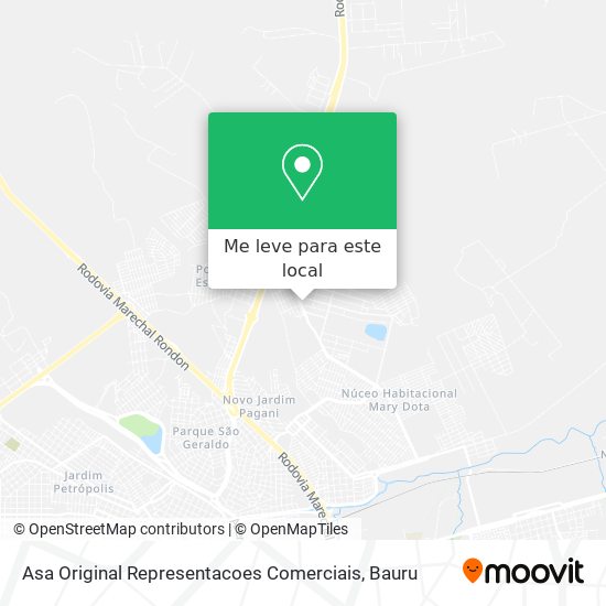 Asa Original Representacoes Comerciais mapa