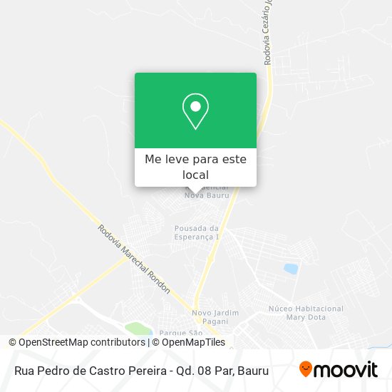 Rua Pedro de Castro Pereira - Qd. 08 Par mapa