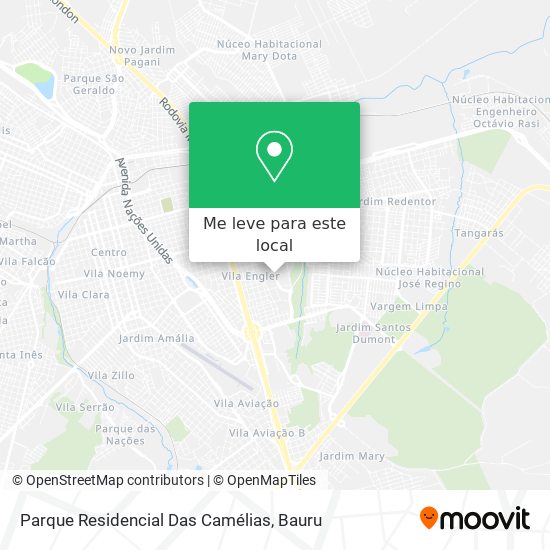 Parque Residencial Das Camélias mapa