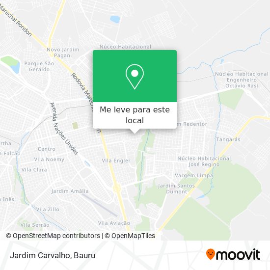 Jardim Carvalho mapa
